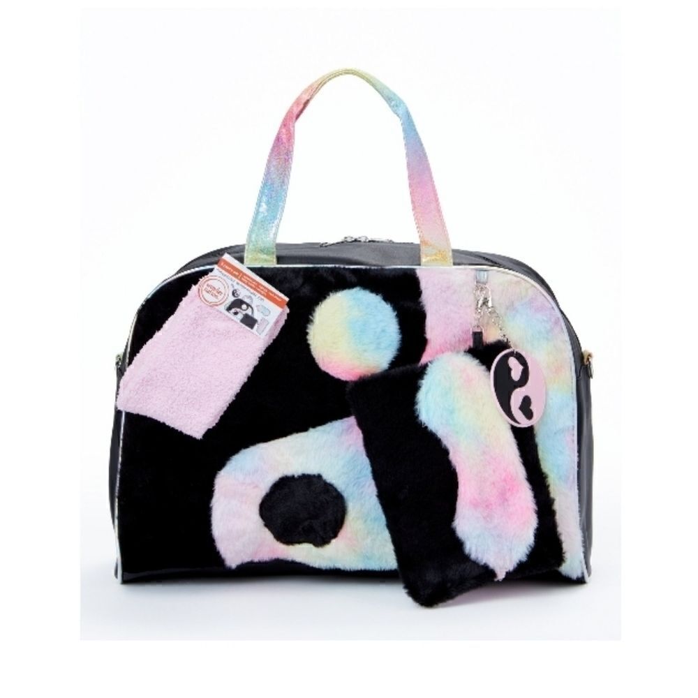Girls Yin Yang Ombre Weekender Travel Vacation Duffle Bag 5-Piece Set